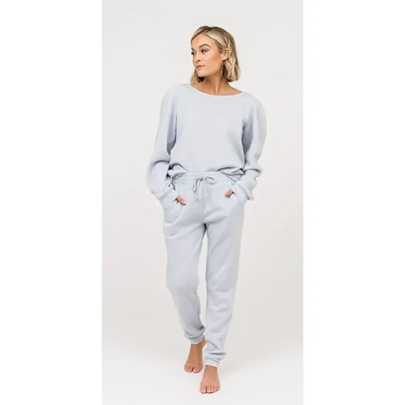 RACHEL PARCELL Soft jogger blue pearl - Picture 3 of 5